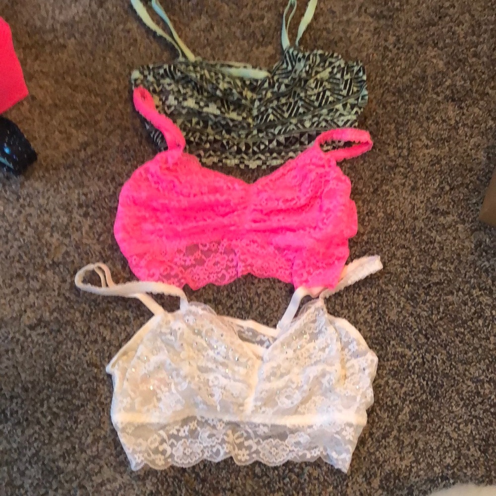 PINK bralettes
